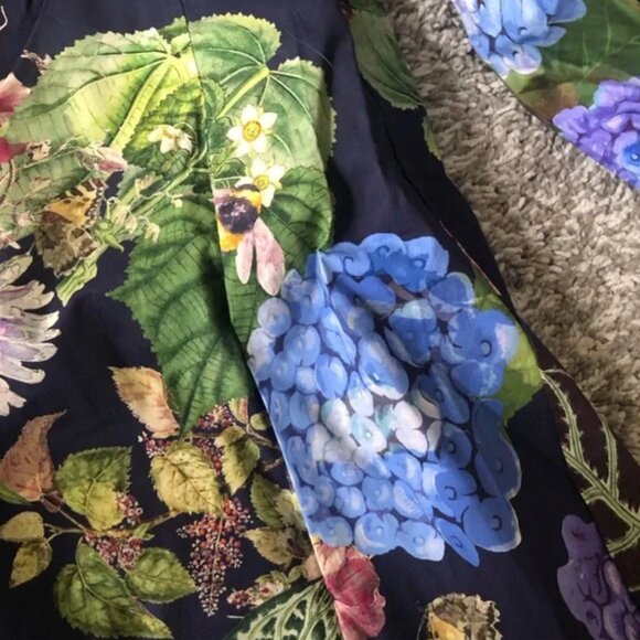 Cara Cara Floral Mini Dress - Blue and Green - Picture 8 of 10